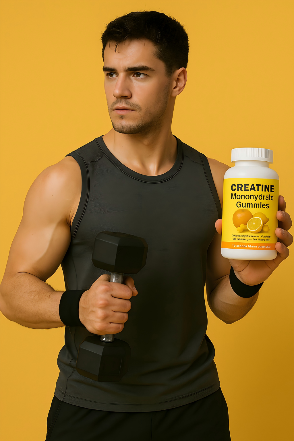 Creatine gummies to improve muscle strength