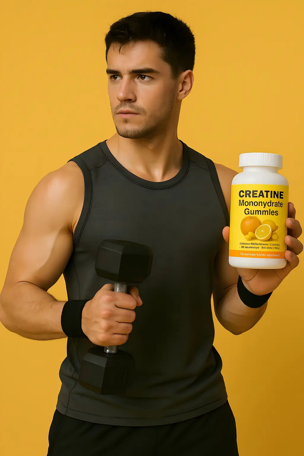 Creatine gummies to improve muscle strength