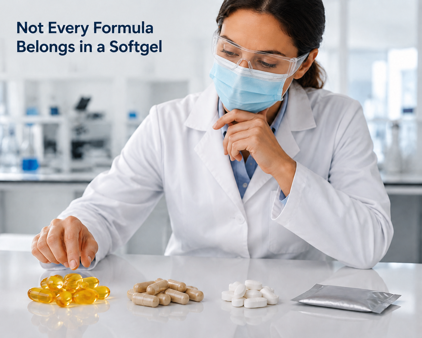 when not to choose softgel manufacturing supplement dosage form decision flowchart for brand owners
