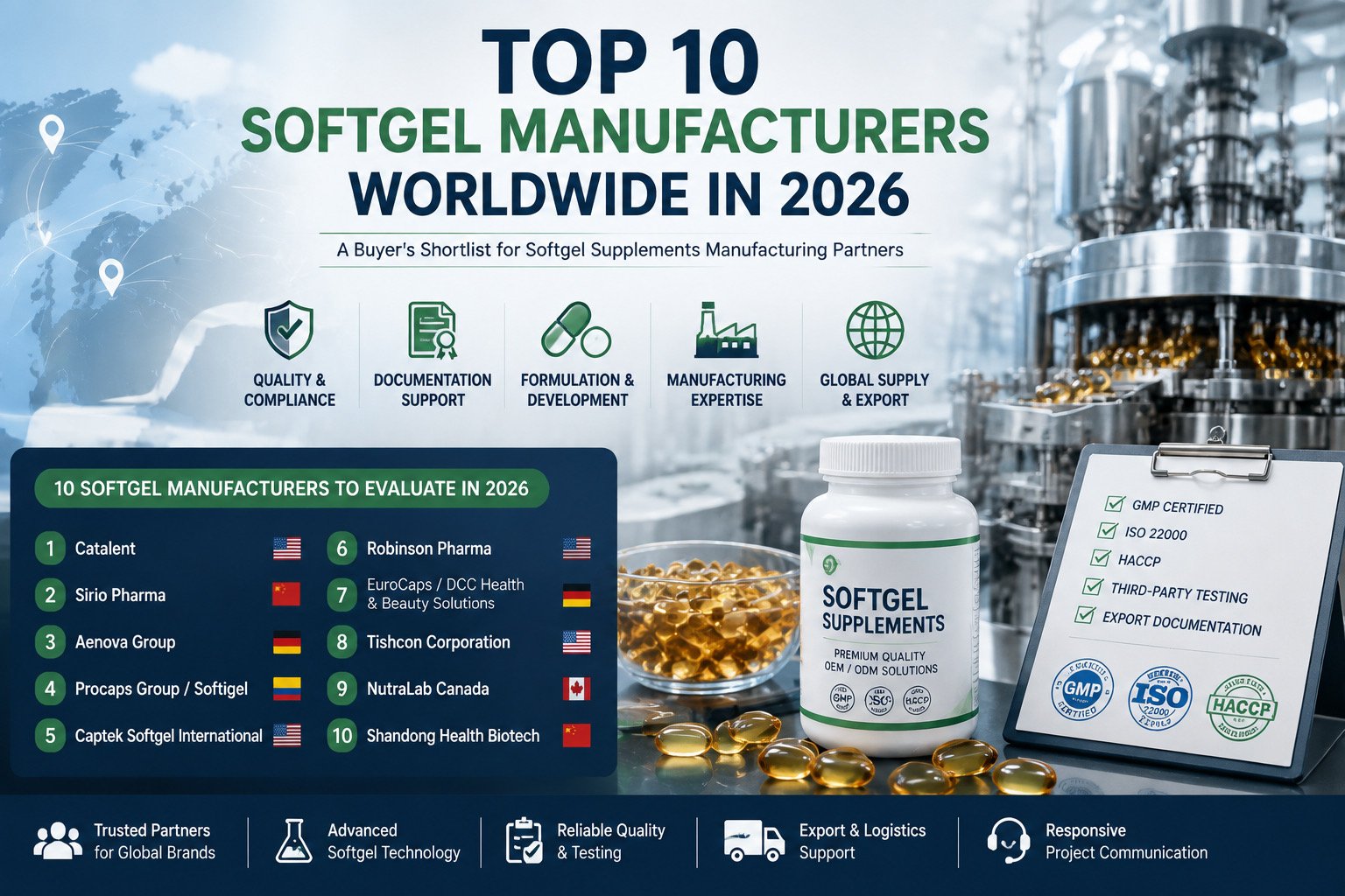 Top 10 softgel manufacturers worldwide shortlist top 10 softgel manufacturers worldwide buyer shortlist