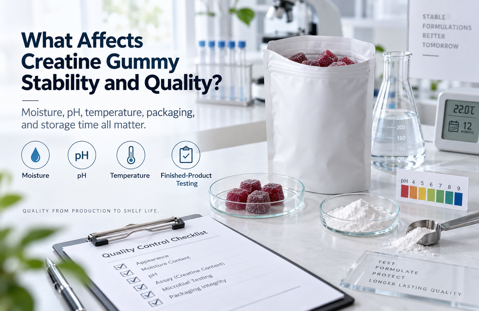 Creatine gummy stability and quality testing creatine gummy stability and quality testing