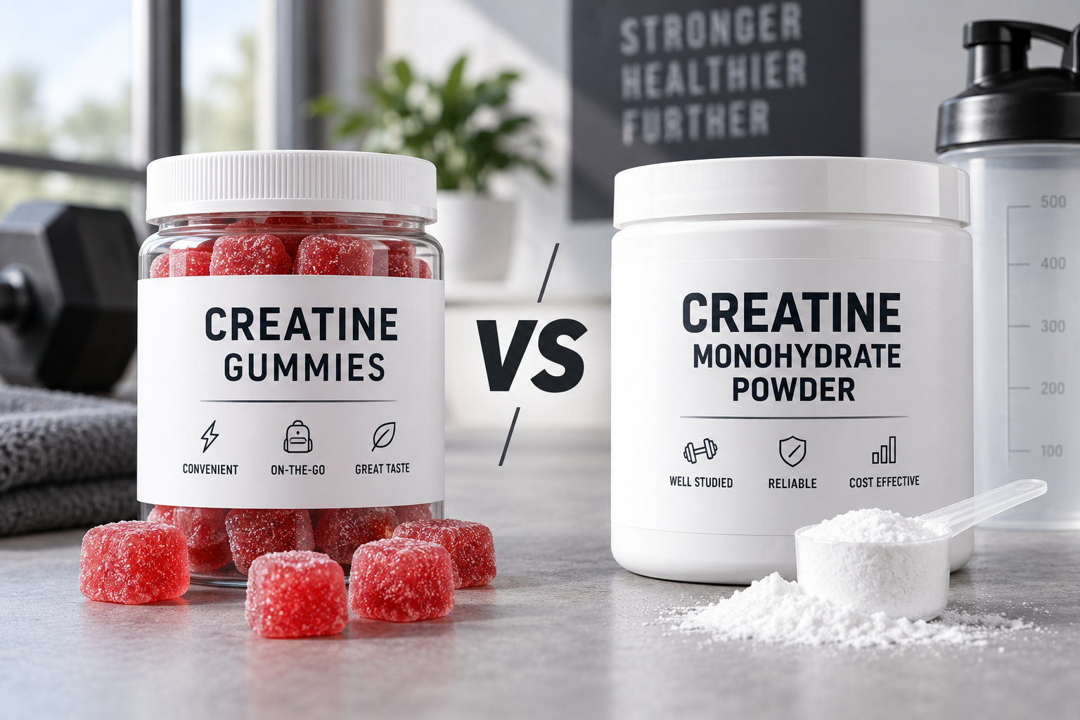 Creatine gummies and creatine monohydrate powder creatine gummies and creatine monohydrate powder comparison