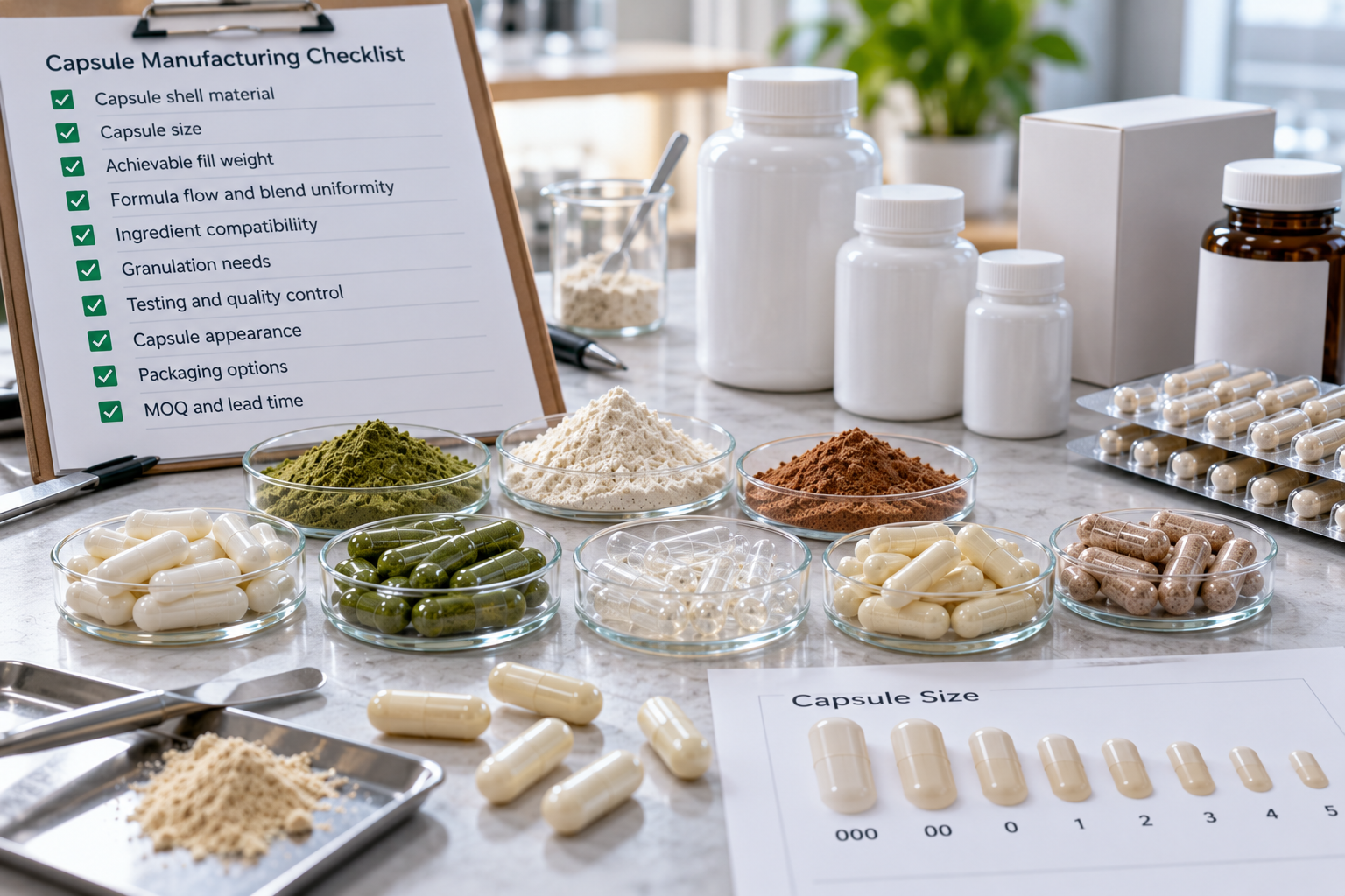 hard capsule manufacturing buyer checklist