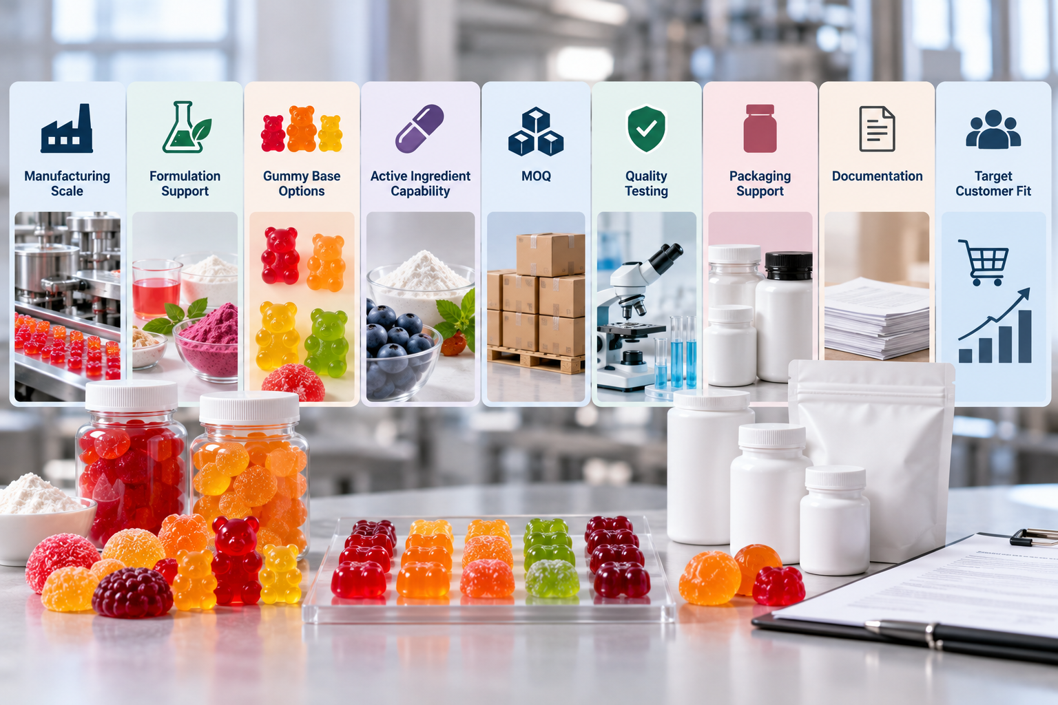 private label gummy manufacturer comparison
