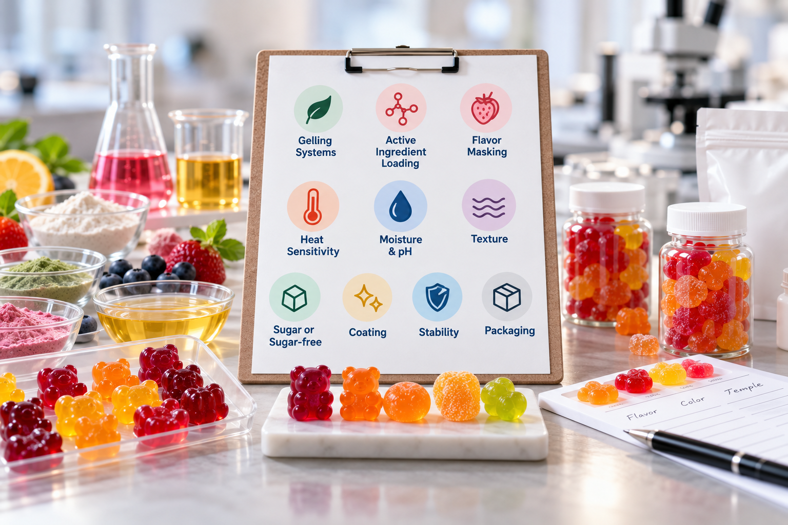 gummy supplement formulation development checklist