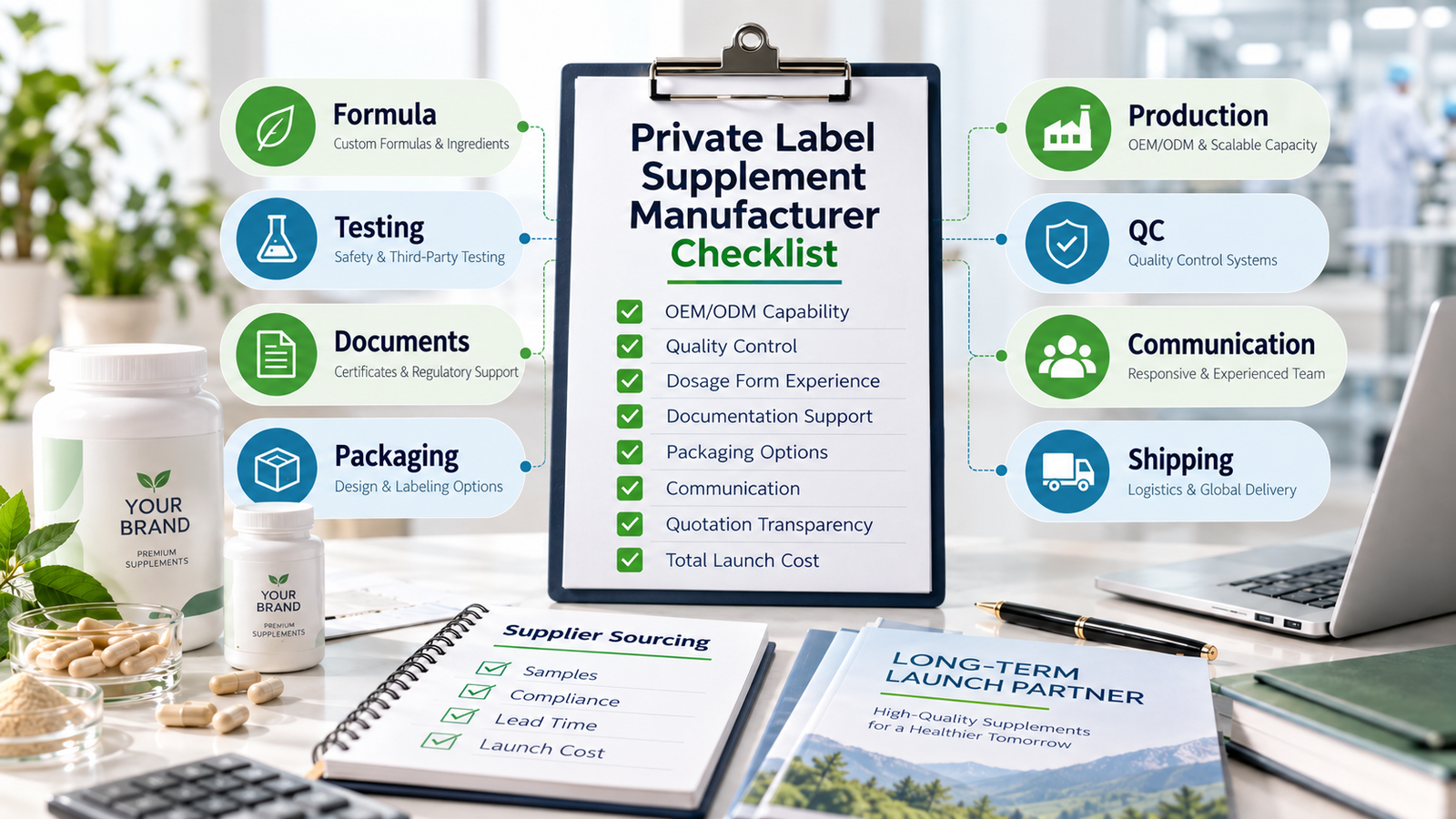 Private label supplement manufacturer selection checklist private label supplement manufacturer selection checklist