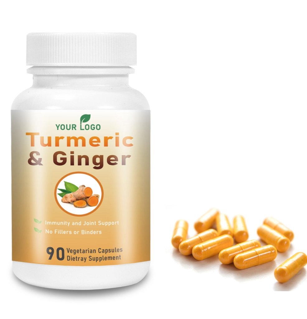 Private Label Turmeric With Ginger Supplement