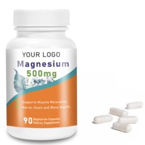 Magnesium Capsules 500 mg Supplement