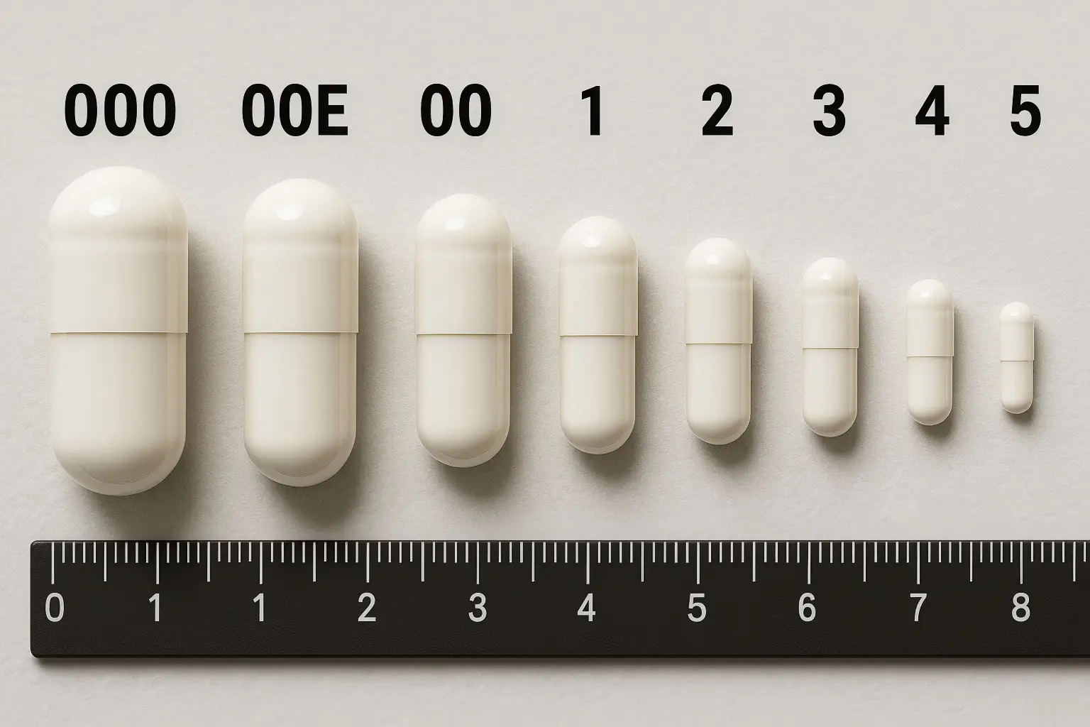 Capsule Size Chart