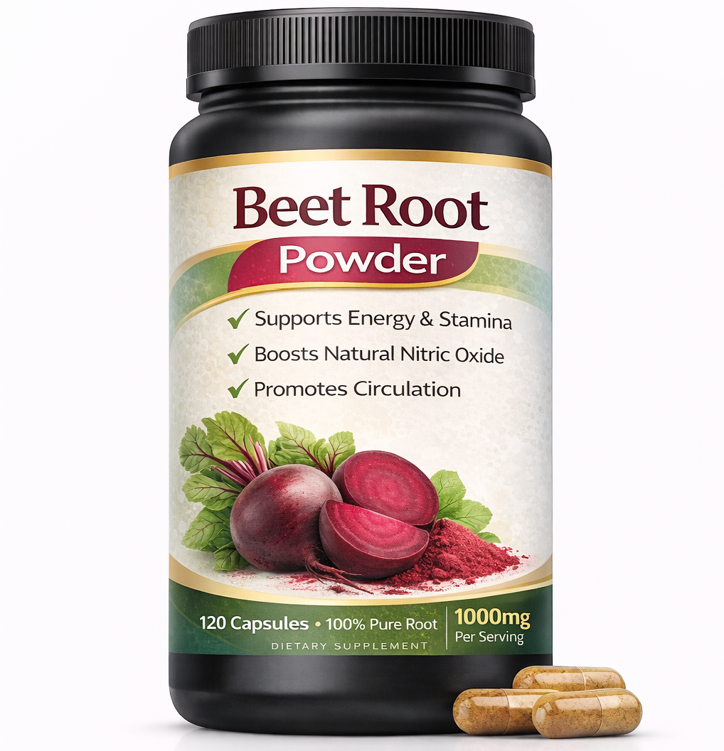 Beet Root Powder Capsule Supplement