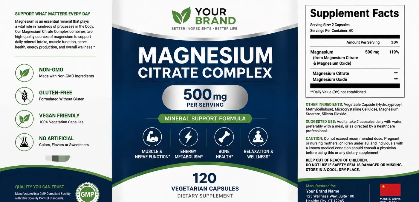 Magnesium Citrate Complex Capsules