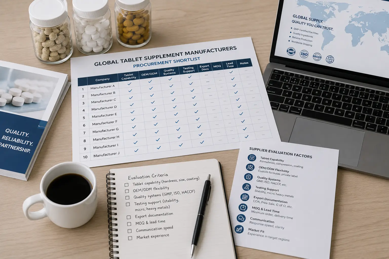 tablet supplement manufacturers