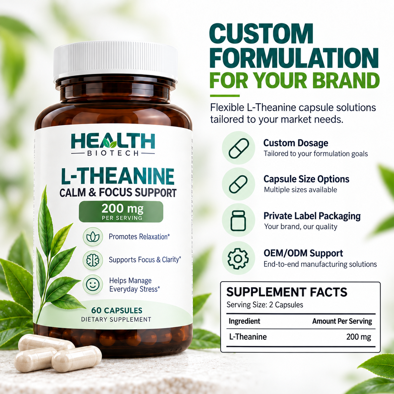 L-Theanine Capsules Manufacture