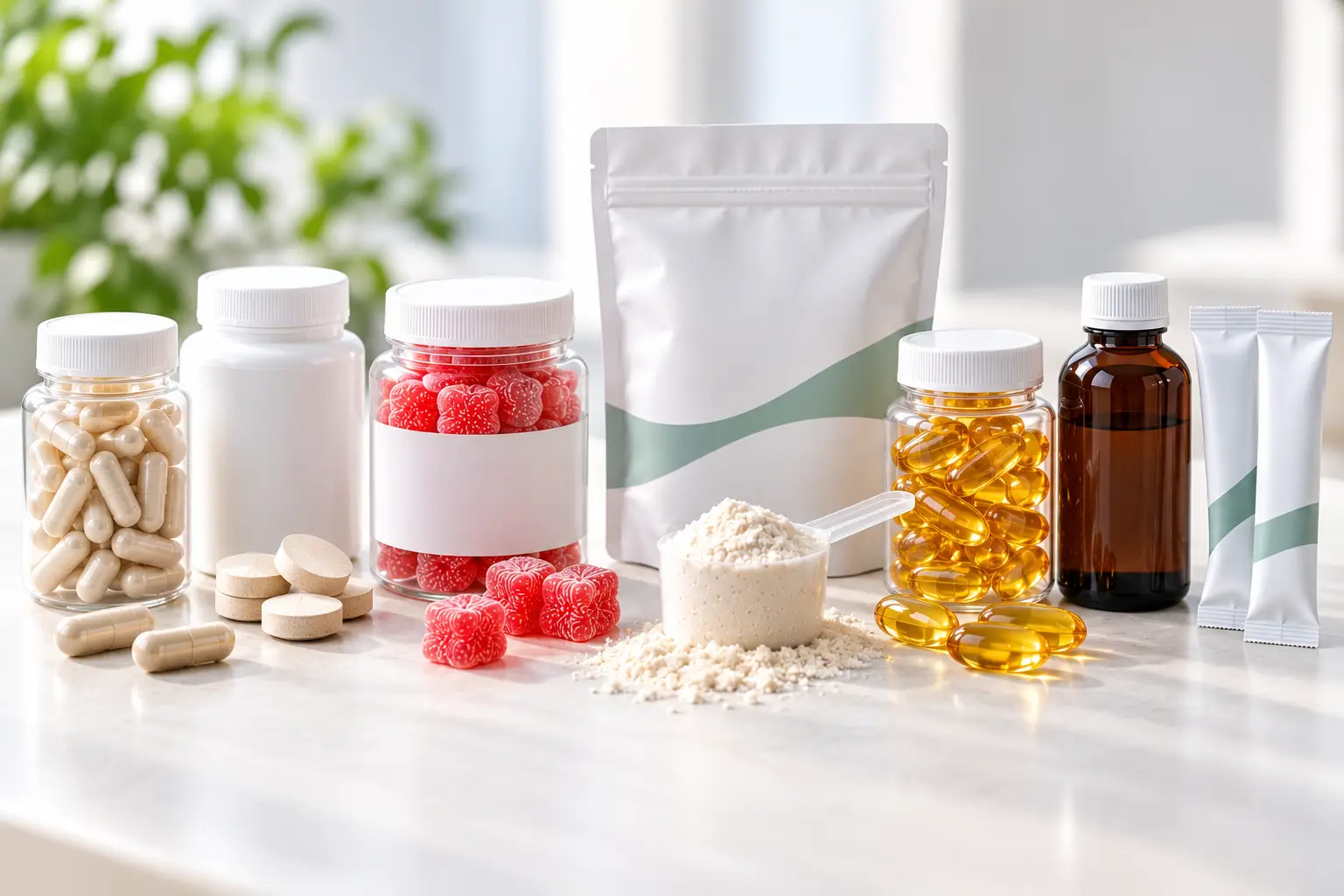 Modern Supplement Collection Display